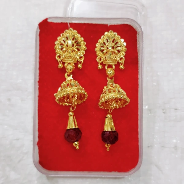 DS Gold-Plated Studs Stud Earring - Golden, Free Sizes