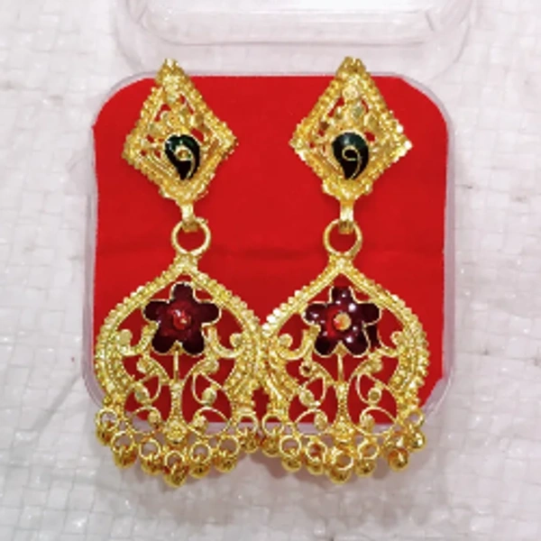DS Gold-Plated Studs Stud Earring - Golden, Free Sizes