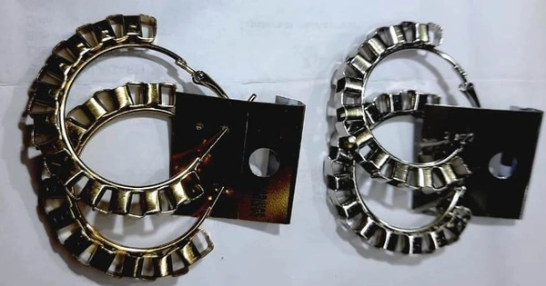 earrings - Silver, Golden