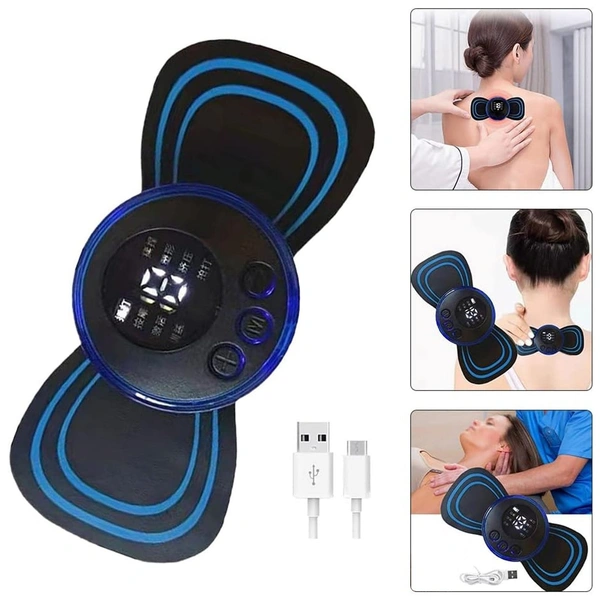 Butterfly Portable Rechargeable Electric Massager  - Blue