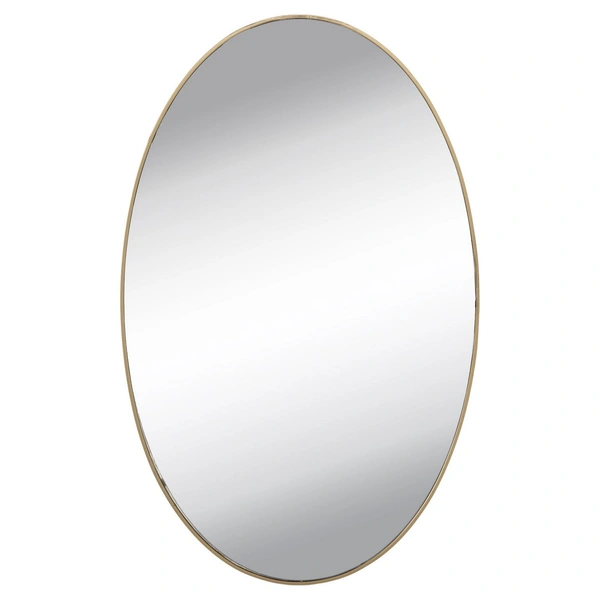 OVAL FRAME LESS MIRROR WALL STICKER FOR DRESSING - White