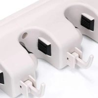 3 LAYER MOP AND BROOM HOLDER - White