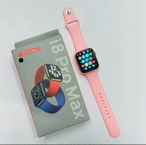 i8 Pro Max  Smart Watch Bluetooth Smart Wrist Watch for Smartphones, Bluetooth Smart Unisex Watch for Boys, Girls, Mens and Womens,Smart Watch  - Pink