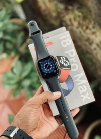 i8 Pro Max  Smart Watch Bluetooth Smart Wrist Watch for Smartphones, Bluetooth Smart Unisex Watch for Boys, Girls, Mens and Womens,Smart Watch  - Black