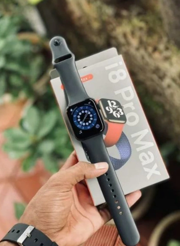 i8 Pro Max  Smart Watch Bluetooth Smart Wrist Watch for Smartphones, Bluetooth Smart Unisex Watch for Boys, Girls, Mens and Womens,Smart Watch  - Black