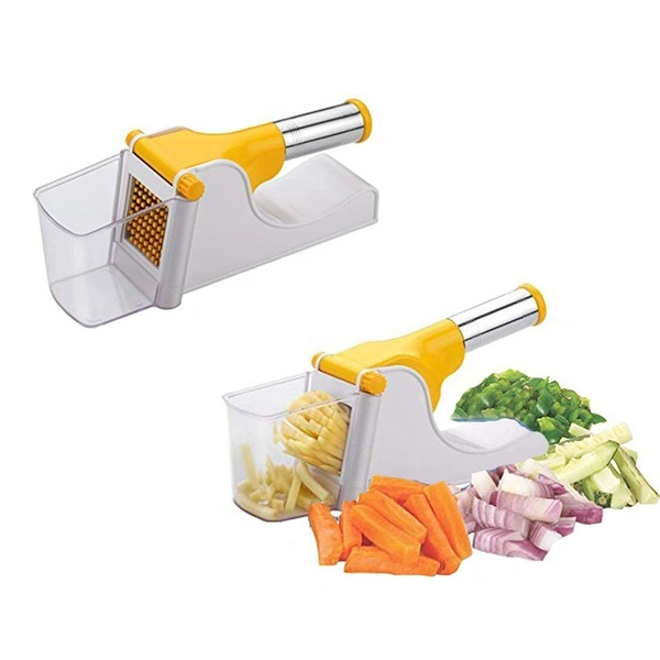 FRENCH FRY CHIPSER / CHIPS SLICER / POTATO CHIPSER / CHIPS MAKER MACHINE / POTATO SLICER WITH CONTAINER