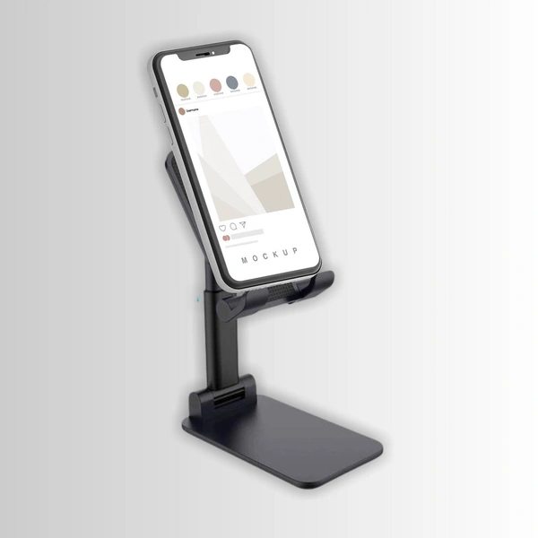 Foldable Portable Desktop Adjustable Cell Phone/Mobile Stand/Holder/Mounts for Desk, Desktop Tablet Stand Compatible with Smartphones/iPad Mini/Game/Kindle/Tablet (4-10")