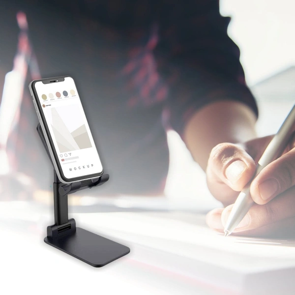 Foldable Portable Desktop Adjustable Cell Phone/Mobile Stand/Holder/Mounts for Desk, Desktop Tablet Stand Compatible with Smartphones/iPad Mini/Game/Kindle/Tablet (4-10")