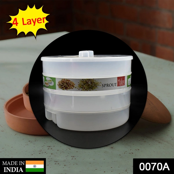 0070A Sprout Maker 4 Layer used in all kinds of household and kitchen purposes for making and blending of juices and beverages etc.