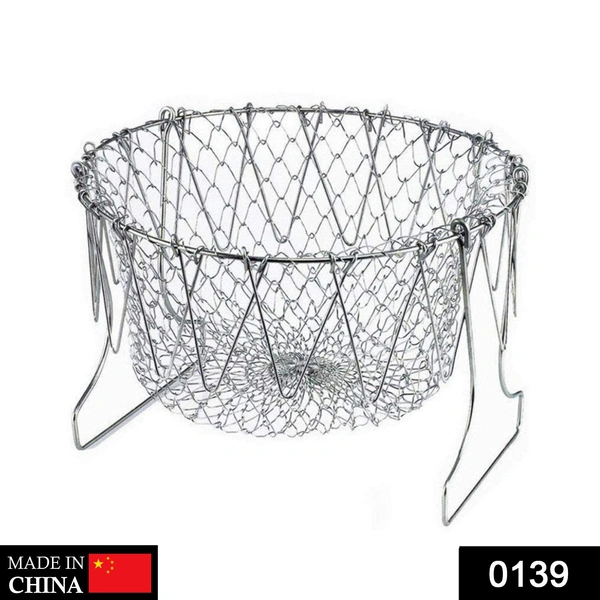 0139 Foldable Strainer Chef Basket