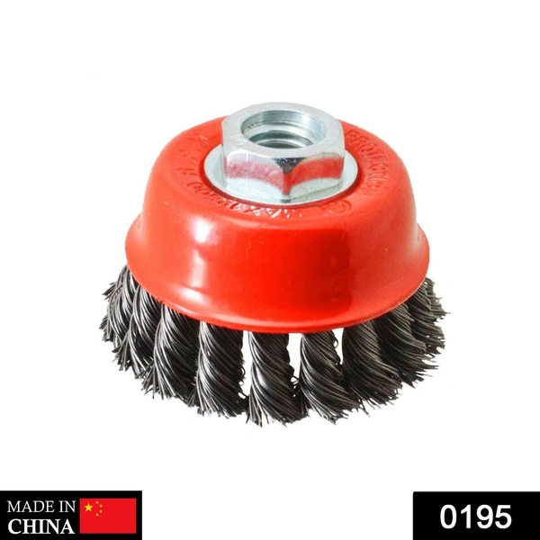 0195 Wire Wheel Cup Brush (Black)
