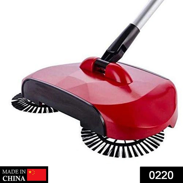 0220 Sweeper Floor Dust Cleaning Mop Broom with Dustpan 360 Rotary