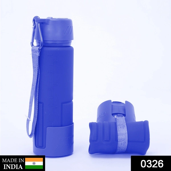0326 Silicone Collapsible/Foldable Water Bottle