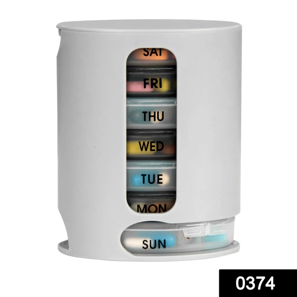 0374 Pill Pro 7 Day Weekly Tablet Medicine Organizer Box