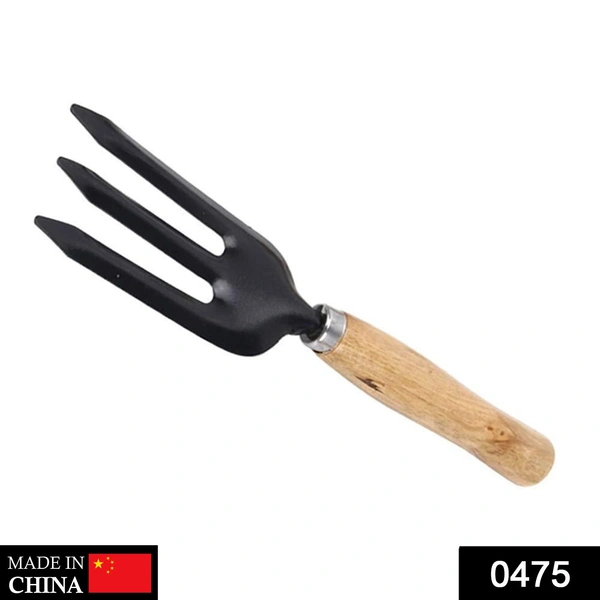 0475 Hand Weeding Fork (Steel, Black)