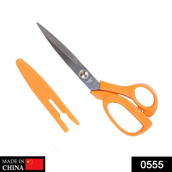 0555 stainless Steel Scissors with Cover 8inch