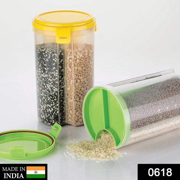 0618 3 in 1 Transparent Air Tight Storage Dispenser Container (1500ml)