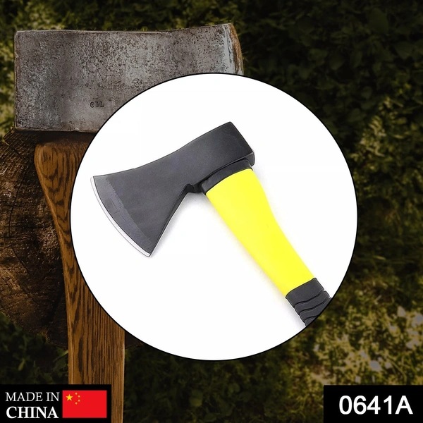 0641A Fiberglas s Body Rubberised Handle Wood Cutting Axe