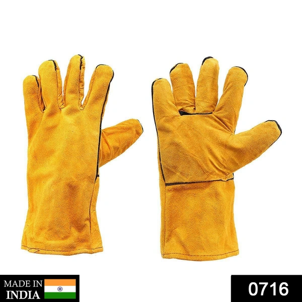 0716 Protective Durable Heat Resistant Welding Gloves