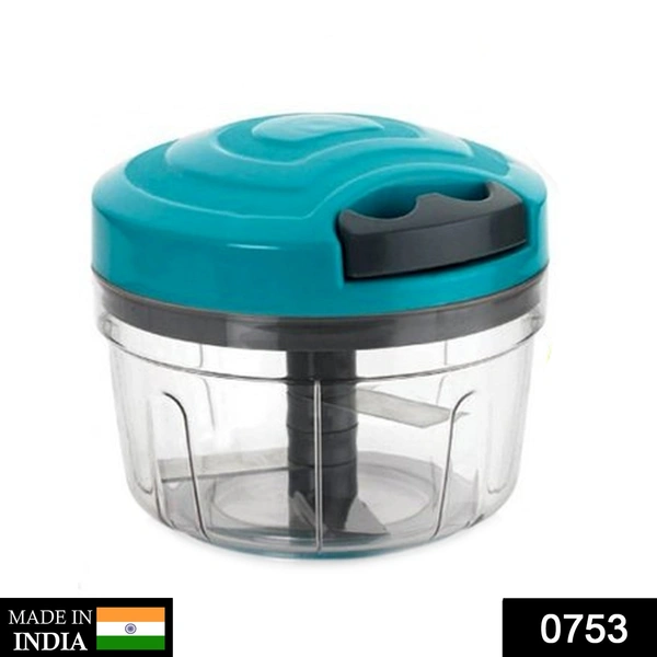 0753_Manual Food Chopper, Compact & Powerful Hand Held Vegetable Chopper/Blender ( 350 ML )