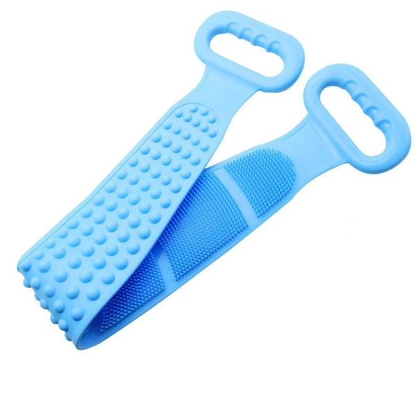 1308 Silicone Body Back Scrubber Bath Brush Washer For Dead Skin Removal (With Box)