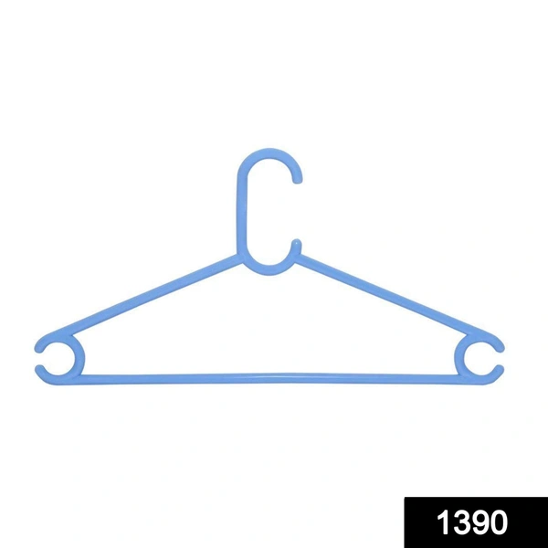 1390 Plastic Clothes Hanger (Set of 6 Pieces)