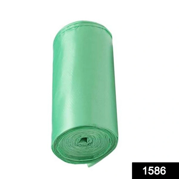 1586 Bio-degradable Eco Friendly Garbage/Trash Bags Rolls (24 x 32) (Green) (Pack of 20)