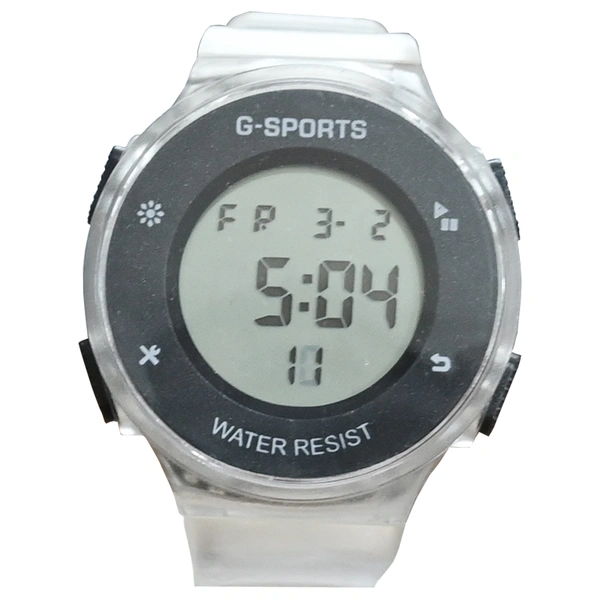 MVS Fashionable Round LED Sports Digital  Watch With Back-Lite/Stopwatch/Alarm For Men 