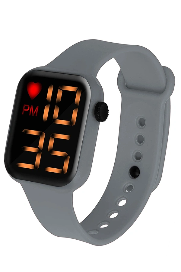 Digital Dial LED Large Display Smart Design Kids Watch for Boys & Girls