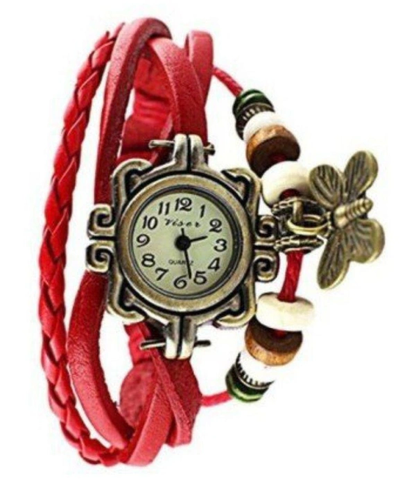 Rakhi with Butterfly Pendulam  in Multi Colour Analog Girl's Watch