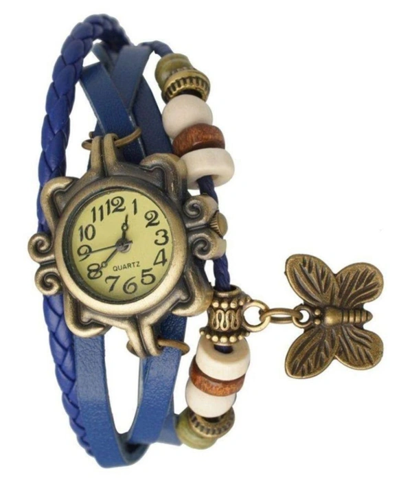 Rakhi with Butterfly Pendulam  in Multi Colour Analog Girl's Watch