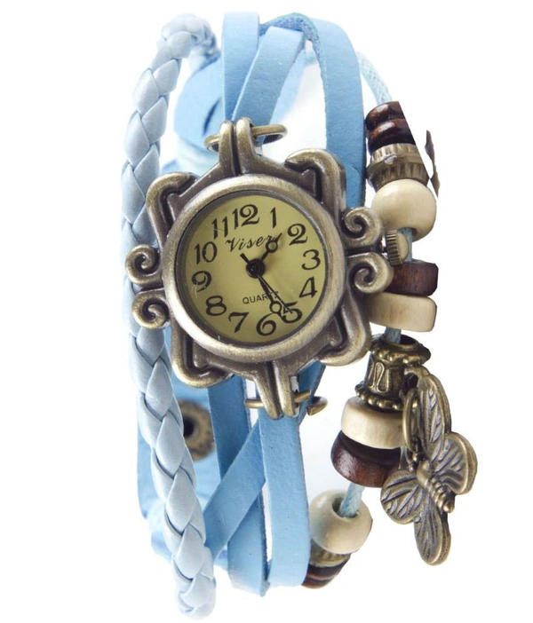 Rakhi with Butterfly Pendulam  in Multi Colour Analog Girl's Watch