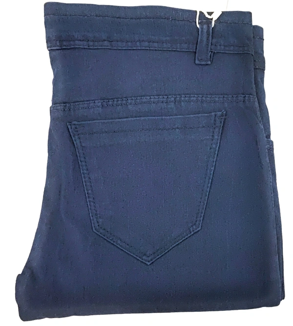 Single Button Stretchable Skinny Fit Ankle Length
Mid Rise Denim Jeans for Girls and Women