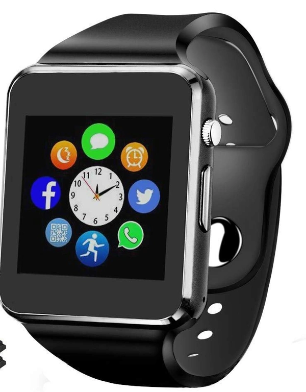 A 1 Full Touch Screen Bluetooth Smartwatch with Camera and Activity Tracker Compatible