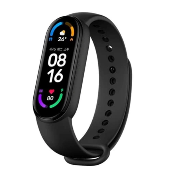 MVS M6 Smart Band Wireless Sweatproof Fitness Band| Blood Pressure| Heart Rate Sensor All Android Device Strap Material : Rubber