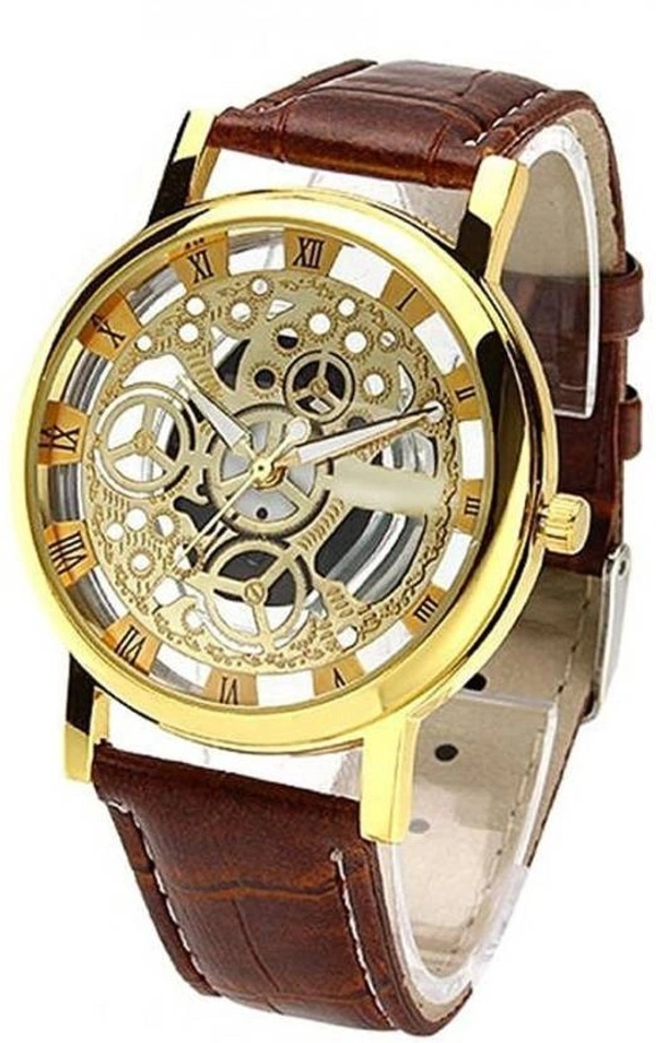 MVS Trendy Men's Analog Watch With both side transparent look.