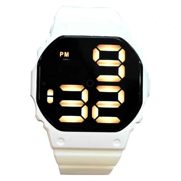 MVS Fashionable Octagon Digital Unisex Watch with Large Digits