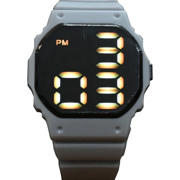 MVS Fashionable Octagon Digital Unisex Watch with Large Digits