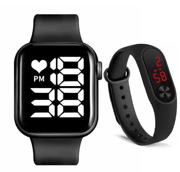 MVS Digital Watches for Boys Latest Kids Watch Men Combo ( Pack of 2 )