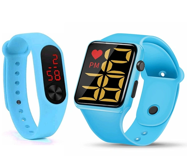 MVS Digital Watches for Boys Latest Kids Watch Men Combo ( Pack of 2 )