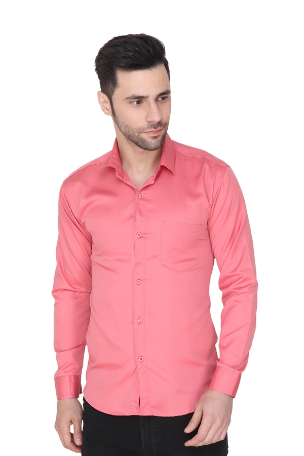 Men's Cotton Blend | Regular Fit | Solid Plain Colors | Formal Shirt | Full Sleeve