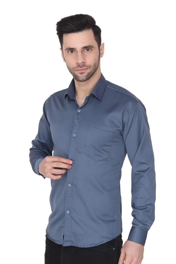 Men's Cotton Blend | Regular Fit | Solid Plain Colors | Formal Shirt | Full Sleeve