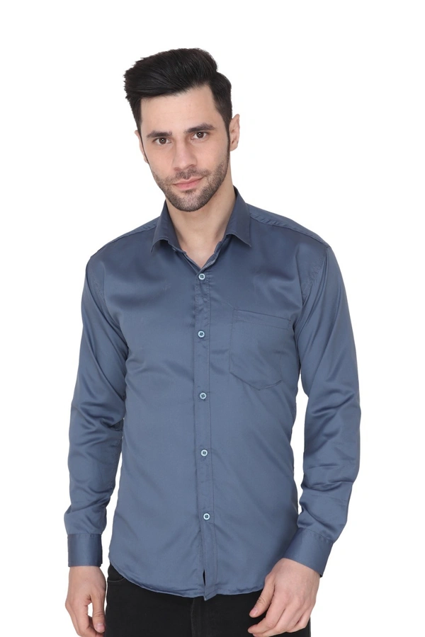 Men's Cotton Blend | Regular Fit | Solid Plain Colors | Formal Shirt | Full Sleeve