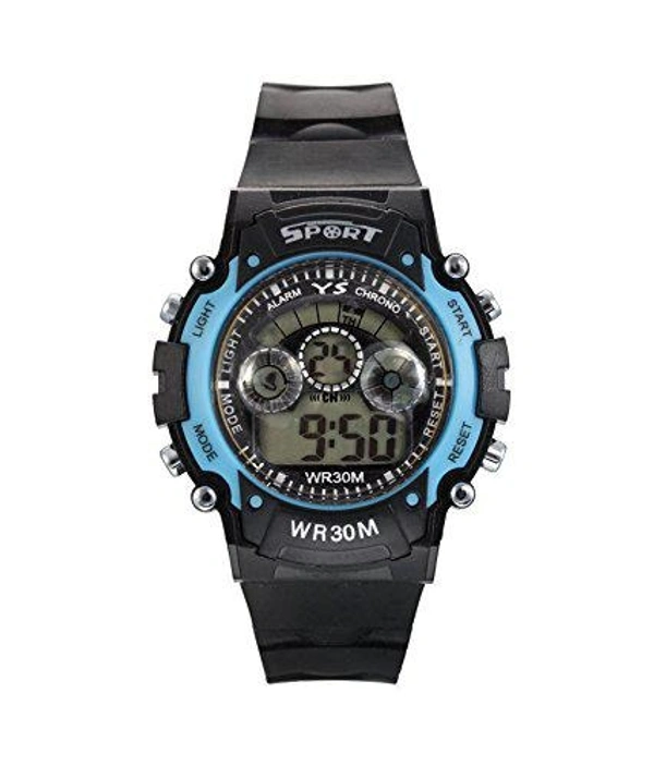 MVS Digital Sports Watch with 7 Lights, Alarm, Stop Watch, 12/24 Hrs Format, Back Light, Day & Date for Boys/Girls