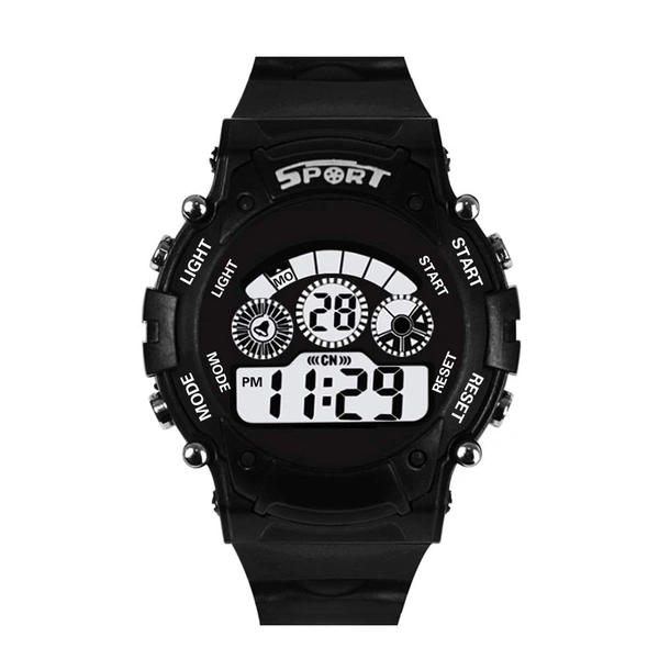 12/24 Hrs Format Digital Time Day and Date Stop Watch and Back Light