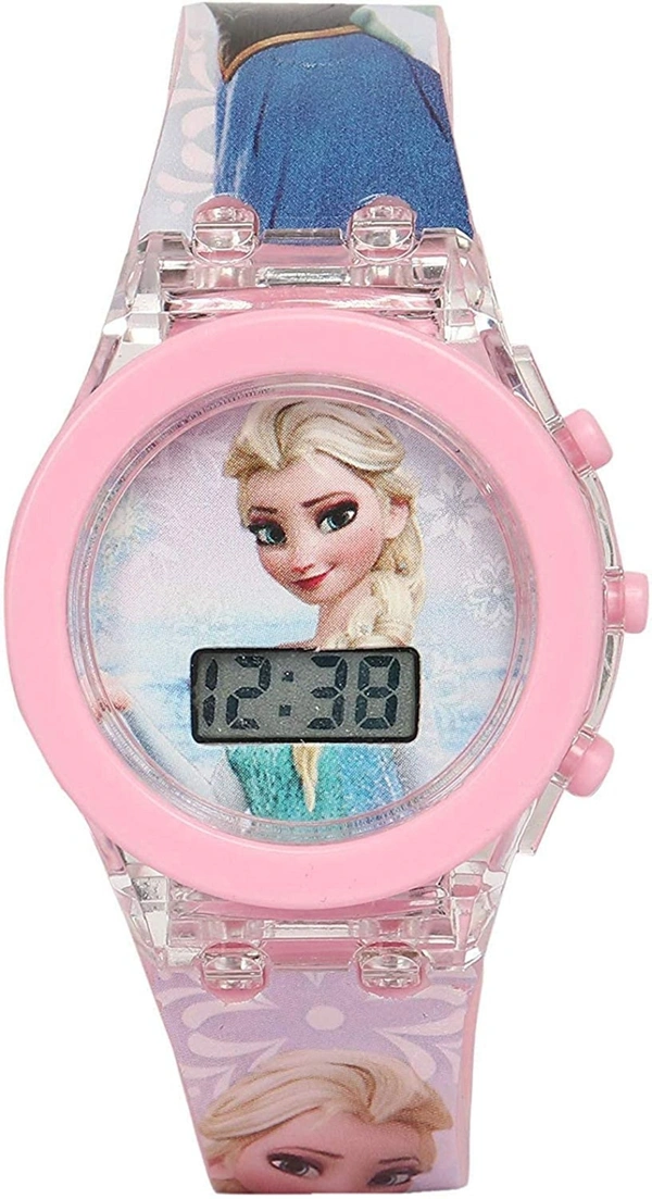 MVS Classic Girls Glowing Watch With 7 Colors Fleshing Lights