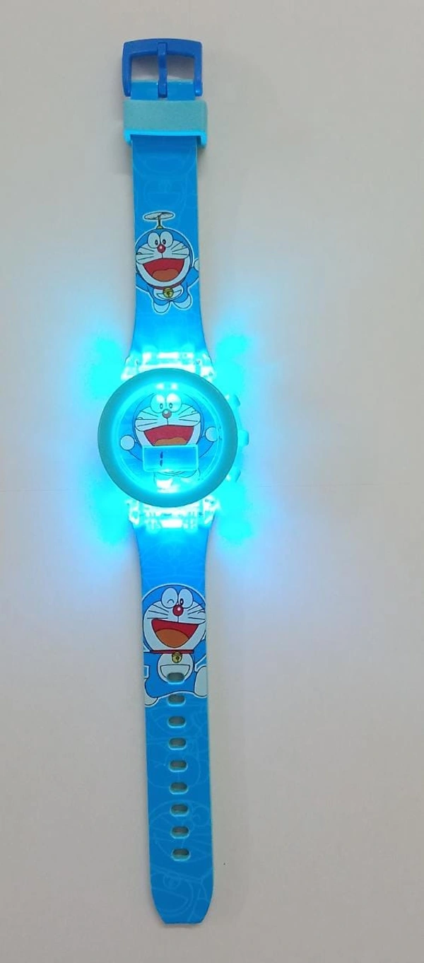 MVS Classic  Glowing Watch with 7 Colors Fleshing Lights-Doraemon 