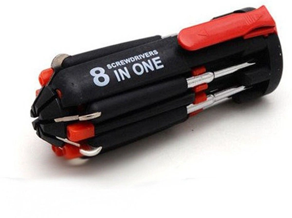  8 in 1 Multi Purpose  Portable Screwdriver Tools Set With LED Light 