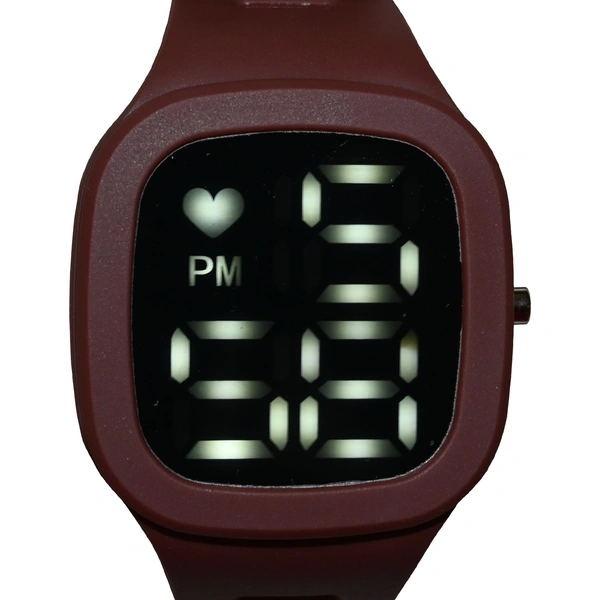 MVS Sports Watch With Large LED Digits  Square  Dial Watch For Men 