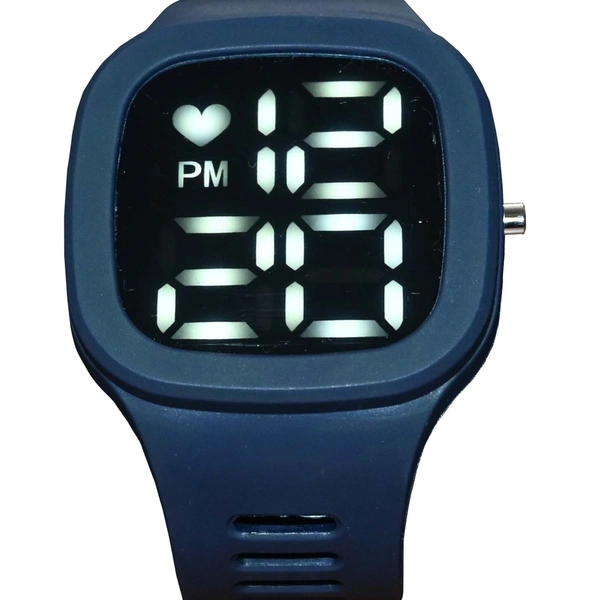 MVS Sports Watch With Large LED Digits Square  Dial Watch For Men 
